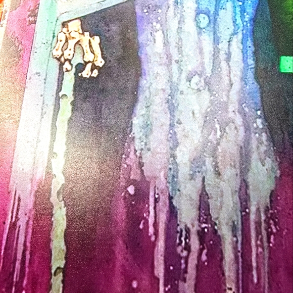 Haunted House Ghost & Head in Hat Box Tin Sign 12Hx8W - Picture 11 of 12